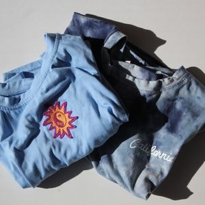 Blue Romwe Crop Tops (2 for 1)